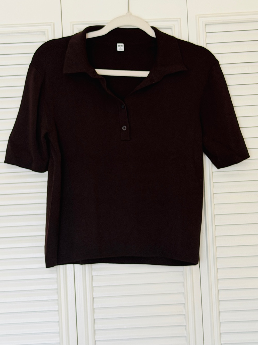 Uniqlo Brown Short Sleeve Polo Shirt